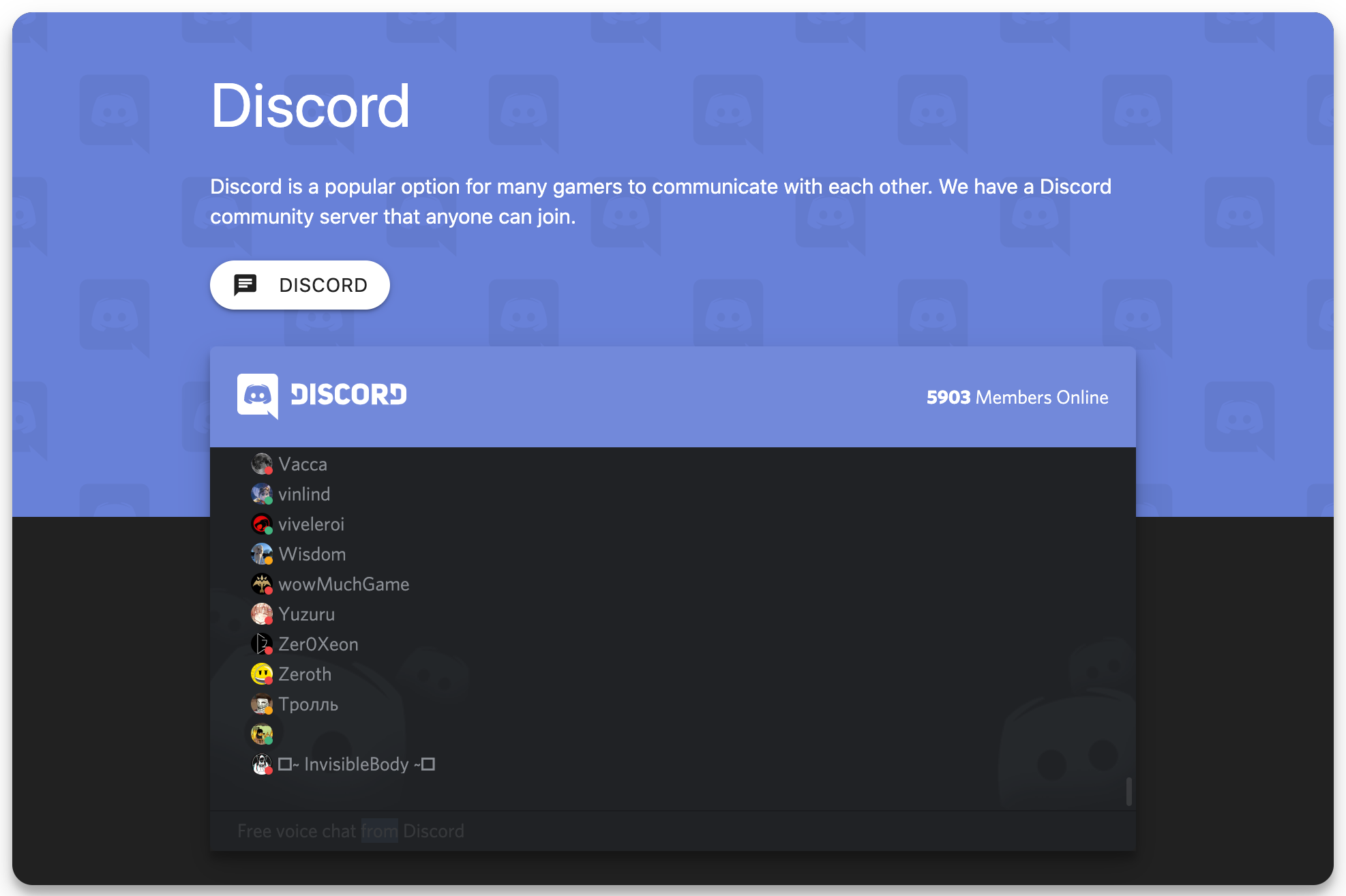 Added Discord button to the community page by Intelli · Pull Request ...